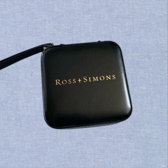 Ross Simons Black Faux Leather Jewelry Travel Case in Black - Picture 1 of 6